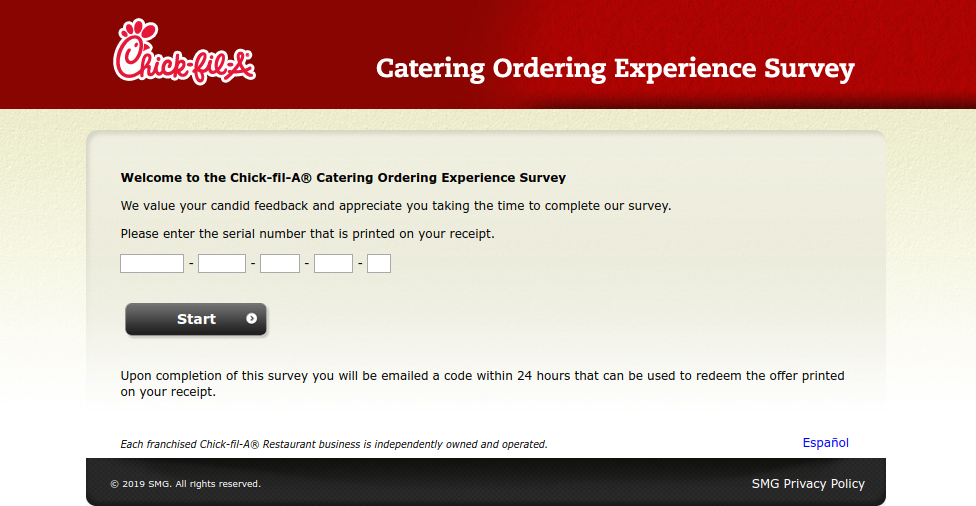 Chick-fil-A Catering Ordering Experience Survey