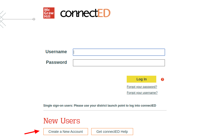 connectED Create Account