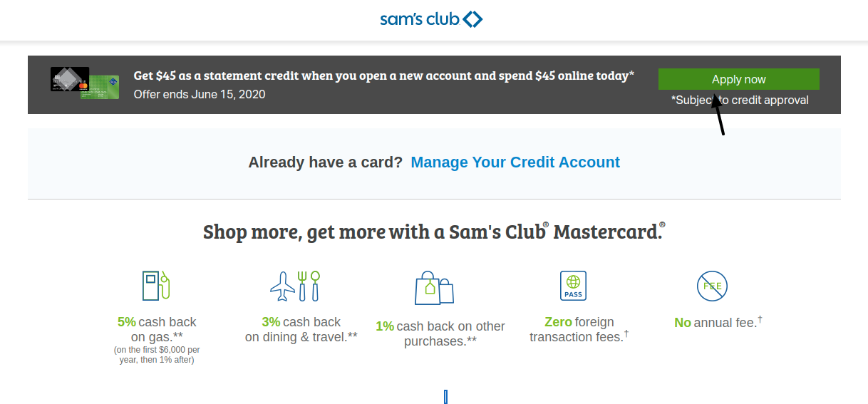 Sam s Club Credit Card Apply