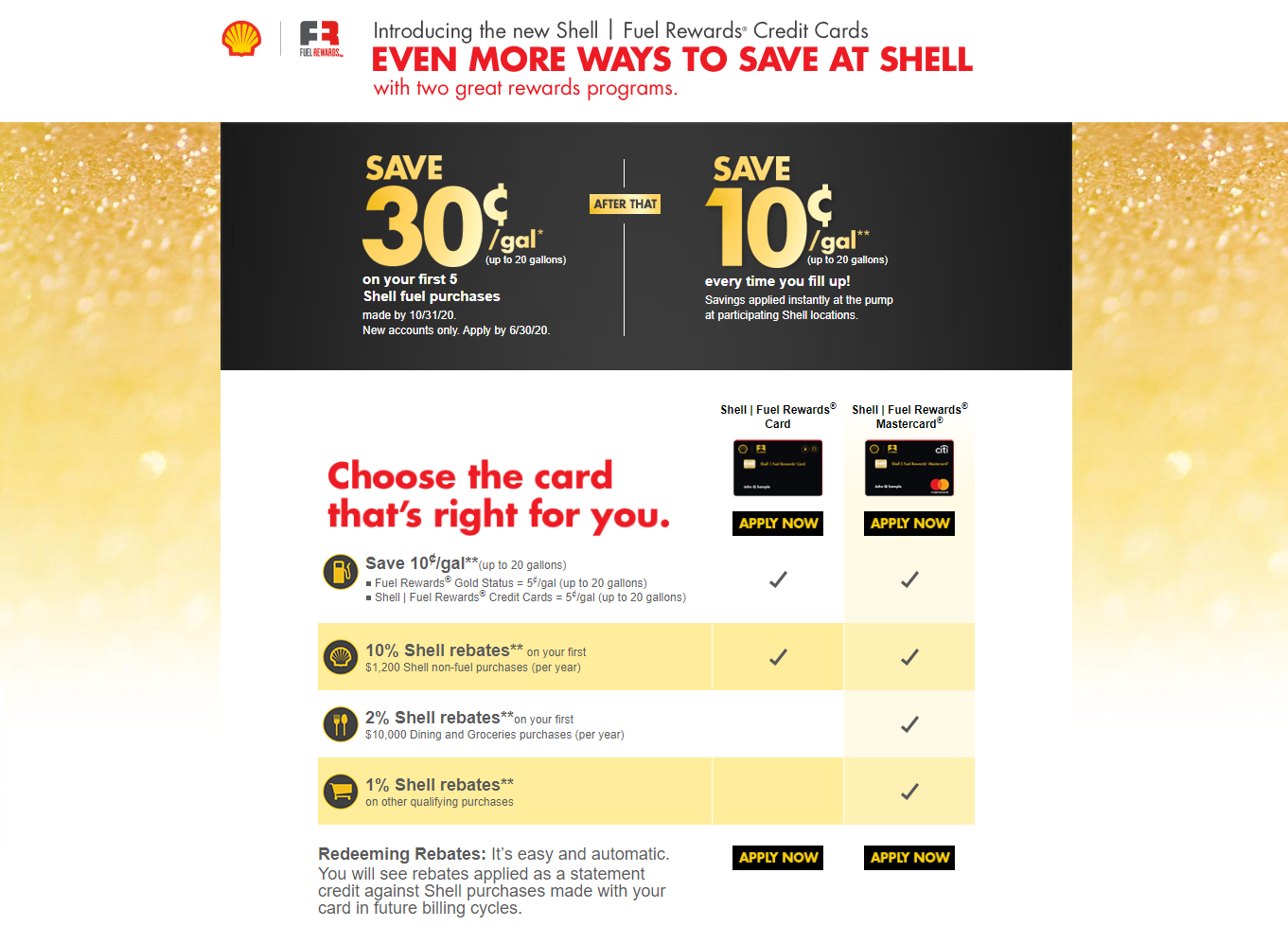 Apply for the Shell I Fuel Rewards Credit Card