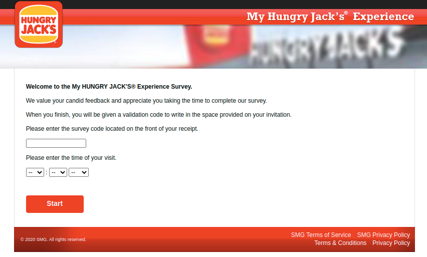 My HUNGRY Jack Survey