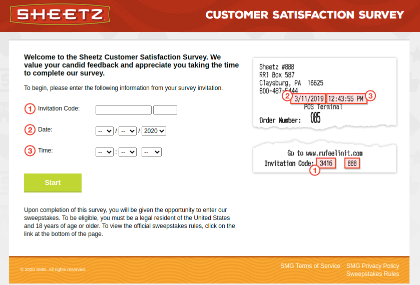 Sheetz Customer Survey