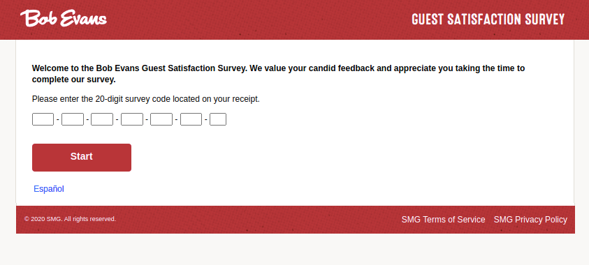 bob evans survey