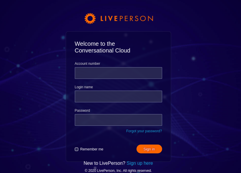 liveperson log in