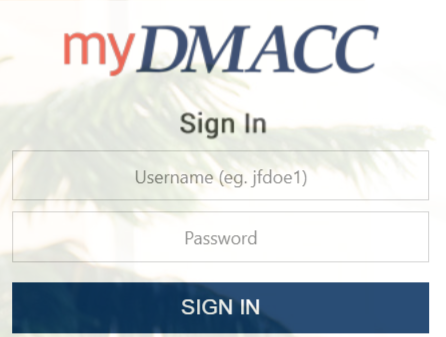 DMACC Student login