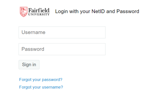 Fairfield university student login